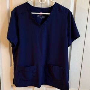 Women's Navy Scrub Top
